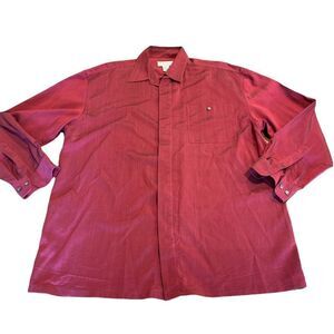 Poeta Moda Men’s Silk Button Up Shirt Large